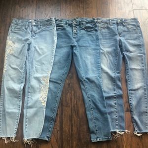 High waisted universal thread and Mossimo high waisted  skinny jeans bundle!
